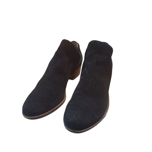 Lucky Brand Womens size 9M Black Suede Leather Brett Booties Grungecore Western - Picture 10 of 11